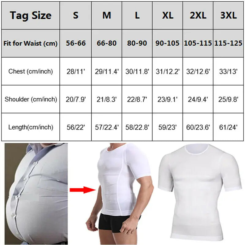 Classix Men Body Toning T-Shirt Slimming Body