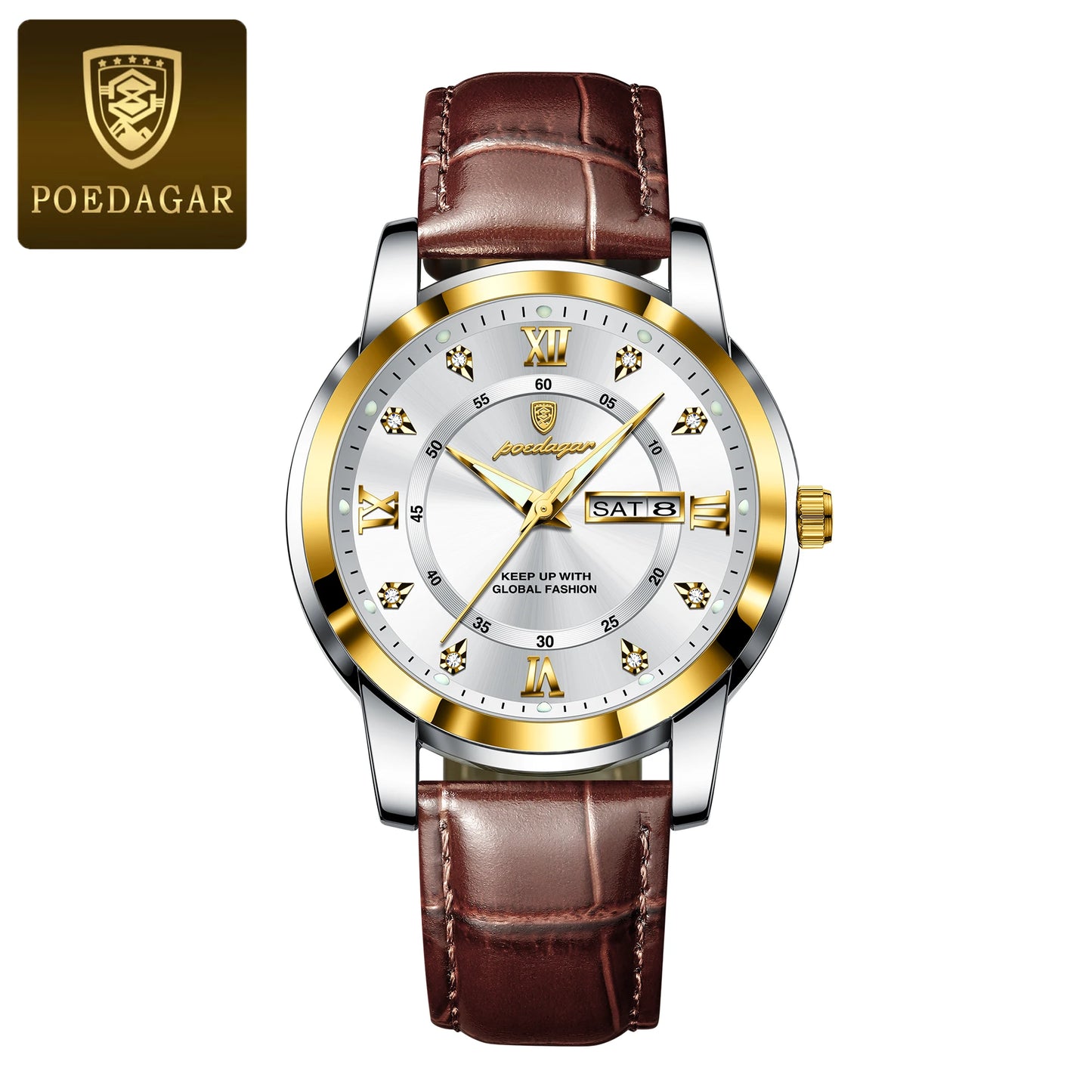 POEDAGAR Luxury Business Men Watch (montre)
