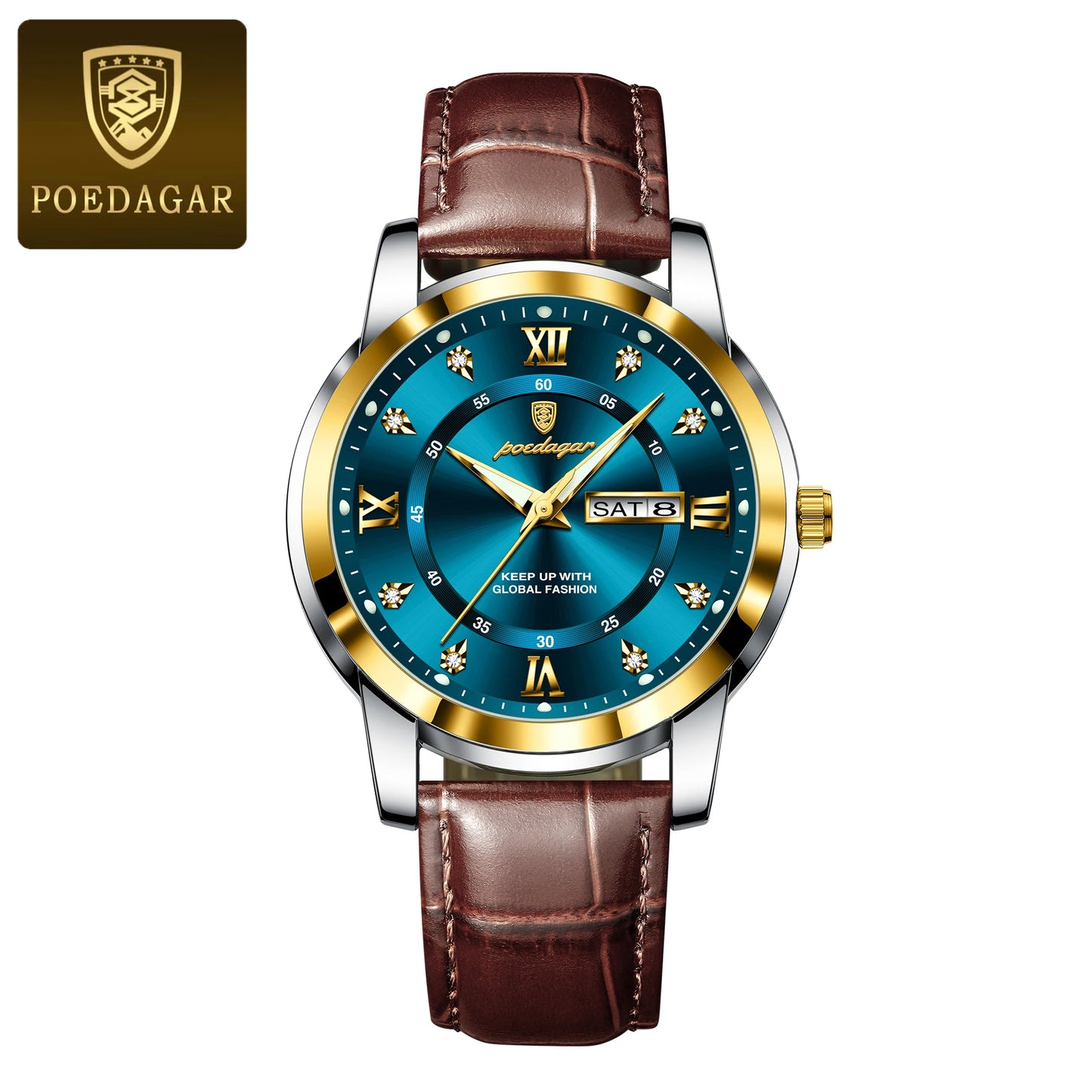 POEDAGAR Luxury Business Men Watch (montre)
