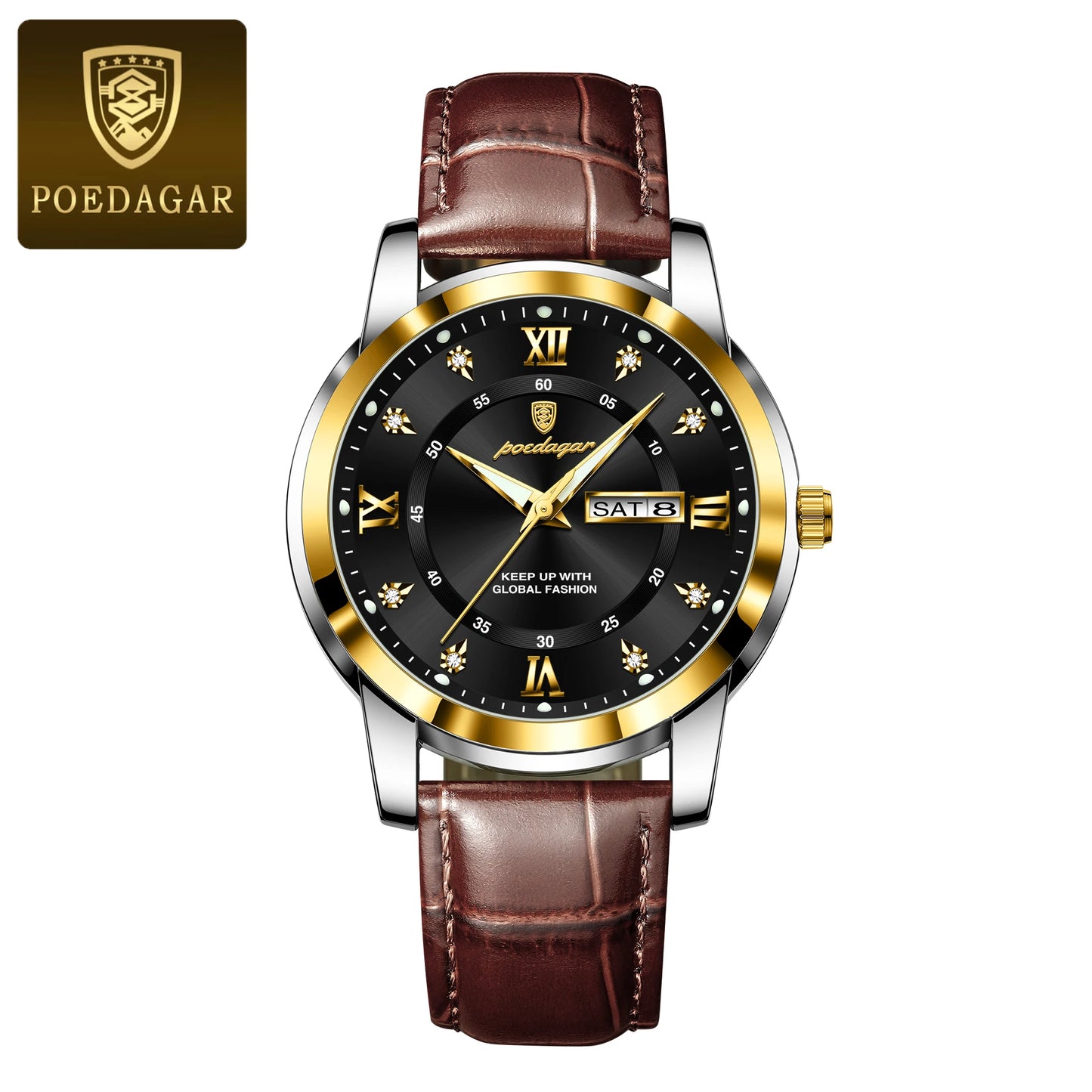 POEDAGAR Luxury Business Men Watch (montre)