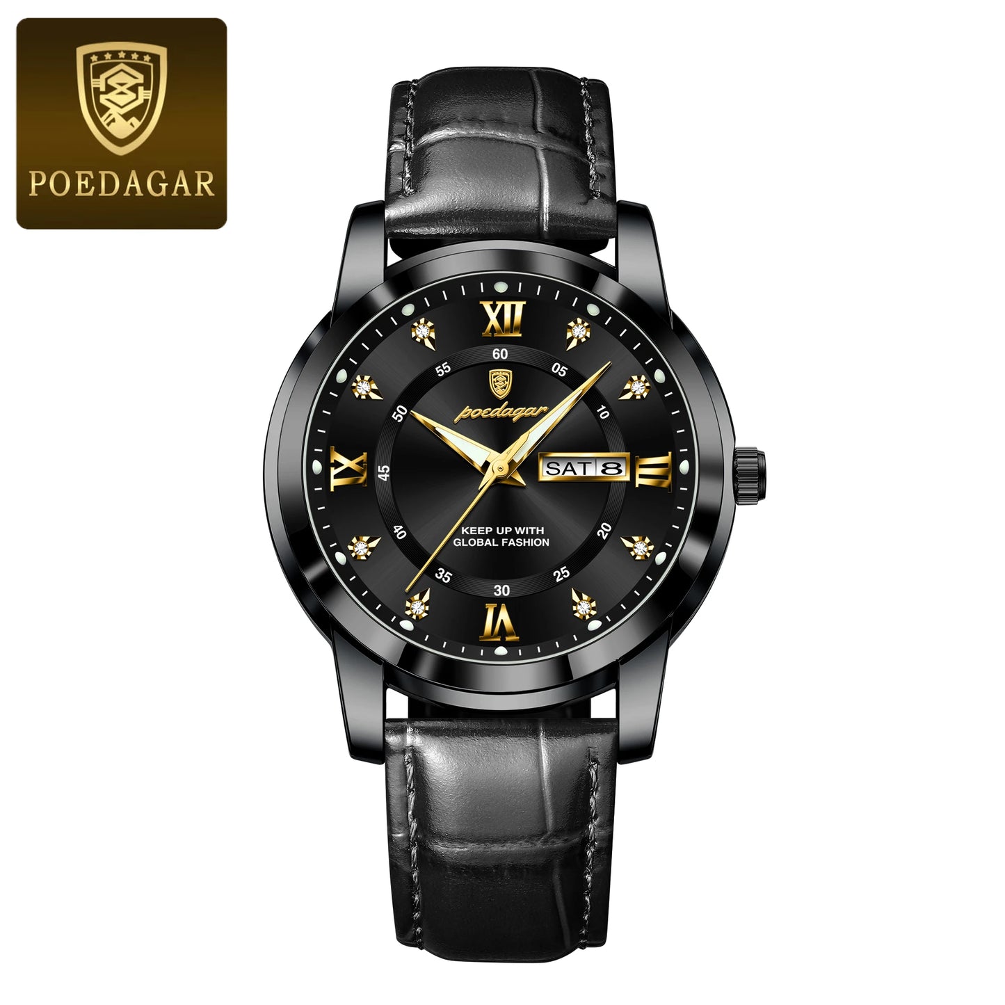 POEDAGAR Luxury Business Men Watch (montre)
