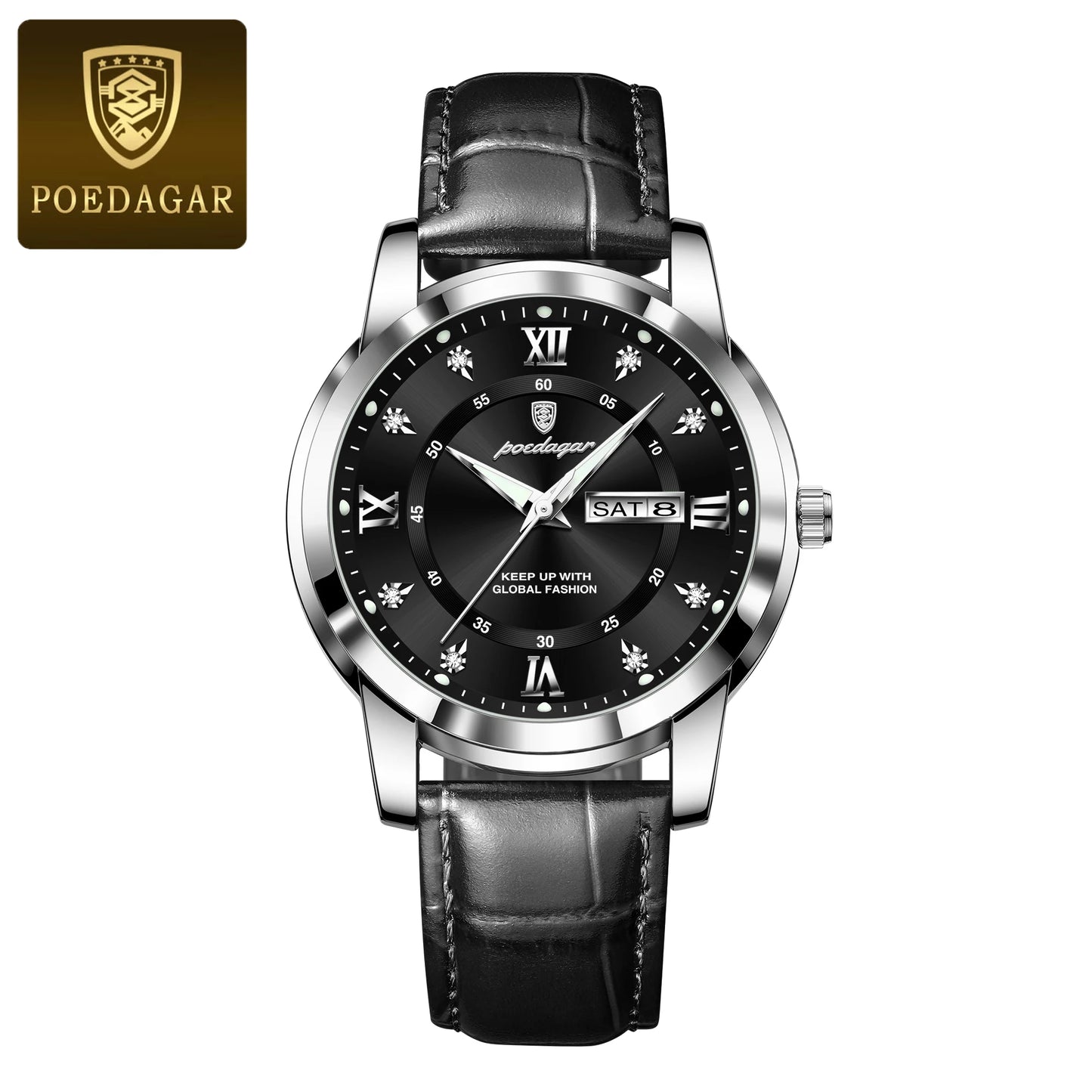 POEDAGAR Luxury Business Men Watch (montre)
